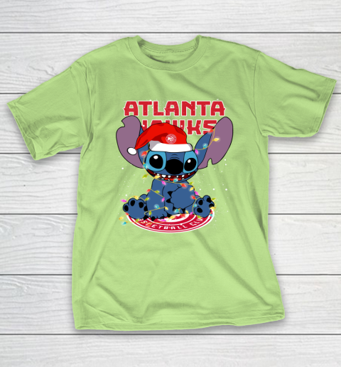 Atlanta Hawks NBA noel stitch Basketball Christmas T-Shirt 6