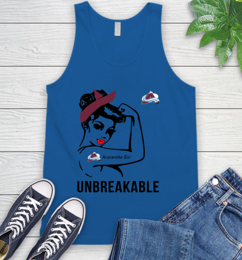 NHL Colorado Avalanche Girl Unbreakable Hockey Sports Tank Top 3