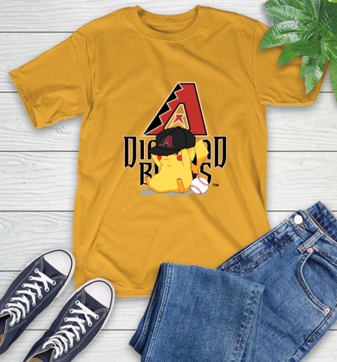 MLB Pikachu Baseball Sports Arizona Diamondbacks T-Shirt 3
