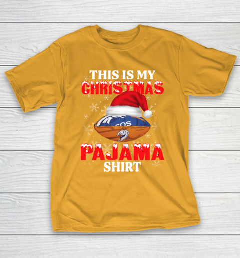 Denver Broncos This Is My Christmas Pajama Shirt NFL T-Shirt 2