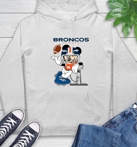 NFL Denver Broncos Mickey Mouse Disney Super Bowl Football T Shirt Hoodie