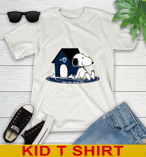 NFL Football Los Angeles Rams Snoopy The Peanuts Movie Shirt Youth T-Shirt