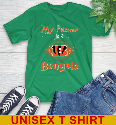 NFL Football Harry Potter My Patronus Is A Cincinnati Bengals T-Shirt 7