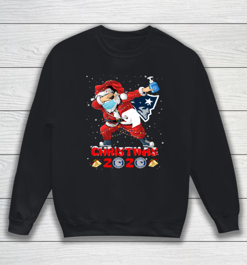 New England Patriots Funny Santa Claus Dabbing Christmas 2020 NFL Sweatshirt