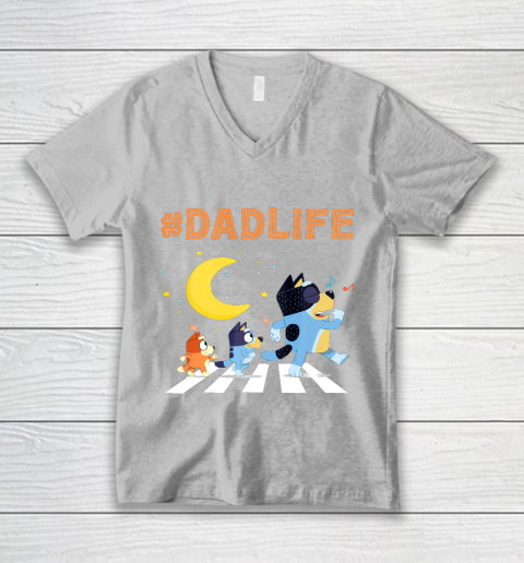 Bluey Dad Family Lover In My Life V-Neck T-Shirt 3