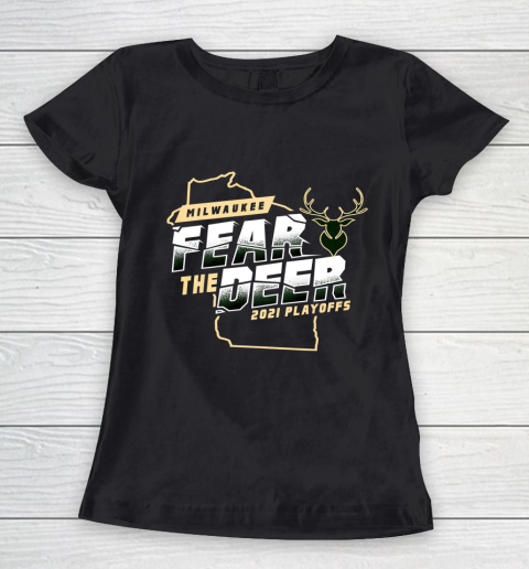 Fear Deer Milwaukee Bucks Finals Champs Women's T-Shirt