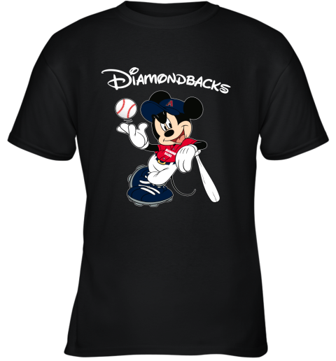 Baseball Mickey Team Arizona Diamondbacks Youth T-Shirt