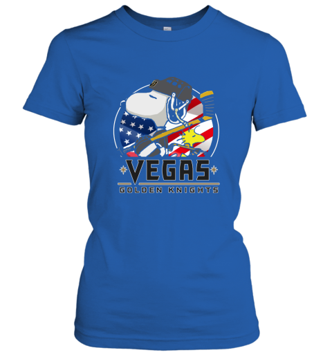 Vegas Golden Knights Ice Hockey Snoopy And Woodstock NHL Women's T-Shirt 