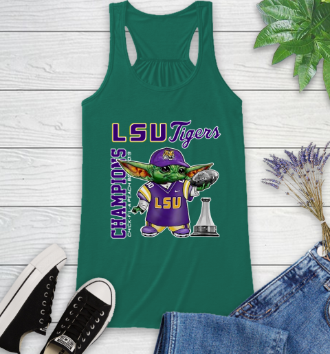Baby Yoda LSU Tigers Champion Shirt 43