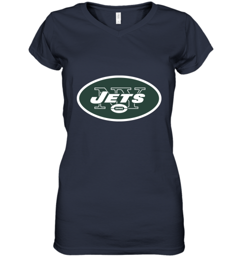 New York Jets NFL Line by Fanatics Branded Vintage Victory Women's V-Neck T-Shirt