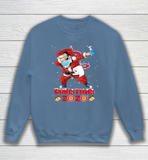 Houston Rockets Funny Santa Claus Dabbing Christmas 2020 NBA Sweatshirt 6
