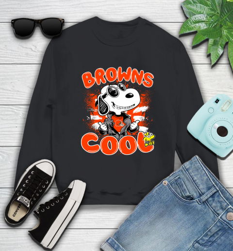 NFL Football Cleveland Browns Cool Snoopy Shirt Sweatshirt