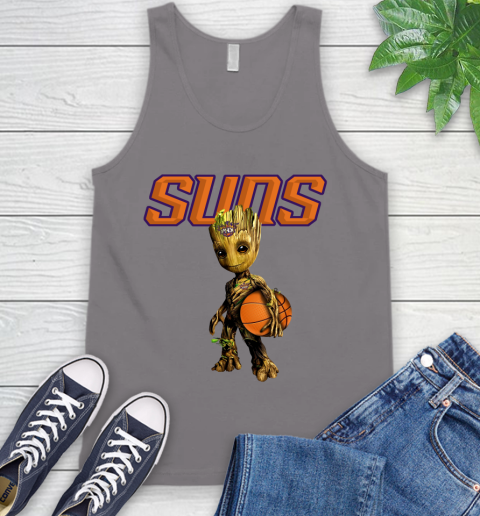 Phoenix Suns NBA Basketball Groot Marvel Guardians Of The Galaxy Tank Top 7