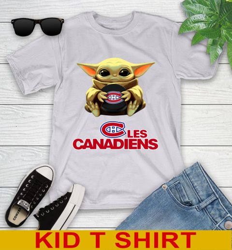 NHL Hockey Montreal Canadiens Star Wars Baby Yoda Shirt 105