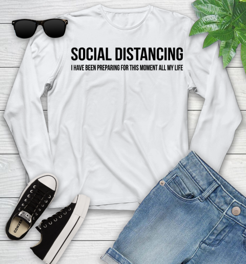 Nurse Shirt Funny Anti Social Introvert Gift Social Distancing T Shirt Youth Long Sleeve