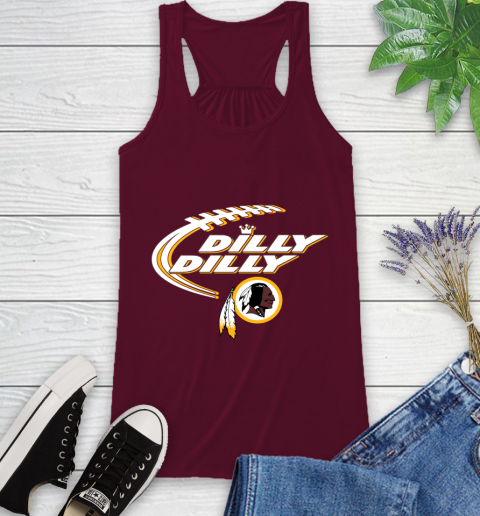 NFL Washington Redskins Dilly Dilly Football Sports Racerback Tank 3