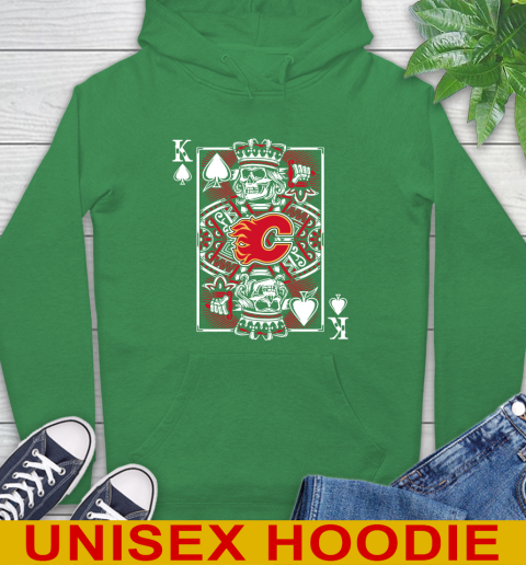 Calgary Flames NHL Hockey The King Of Spades Death Cards Shirt Hoodie 8