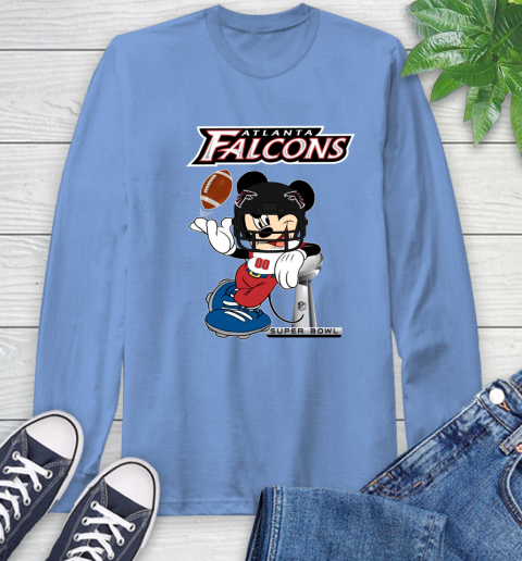 NFL Atlanta Falcons Mickey Mouse Disney Super Bowl Football T Shirt Long Sleeve T-Shirt 11