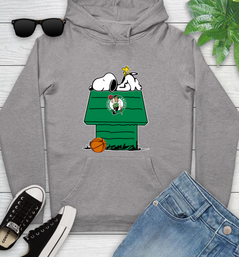 Boston Celtics NBA Basketball Snoopy Woodstock The Peanuts Movie Youth Hoodie 6