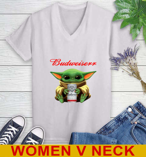 Star Wars Baby Yoda Hugs Budweiser Beer Shirt 77