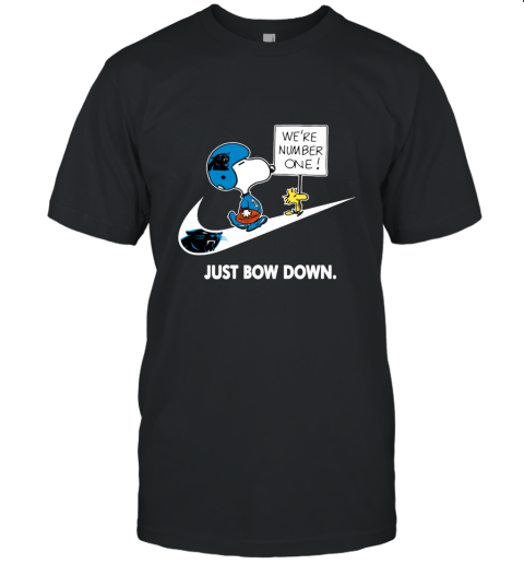NFL Carolina Panthers Are Number One – NIKE Just Bow Down Snoopy