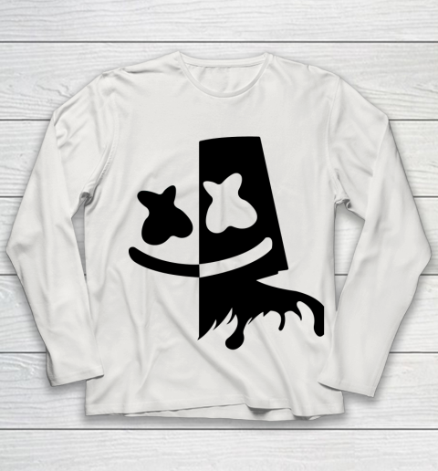 Fortnite Tshirt Marshmello Black And White Youth Long Sleeve 8