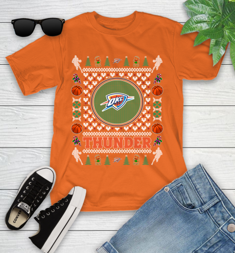Oklahoma City Thunder Merry Christmas NBA Basketball Loyal Fan Ugly Shirt 108