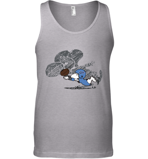 Tennessee Titans Snoopy Plays The Football Game facr tennessee titans snoopy plays the football game unisex tank 17 front sport grey