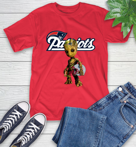 New England Patriots NFL Football Groot Marvel Guardians Of The Galaxy T-Shirt 10