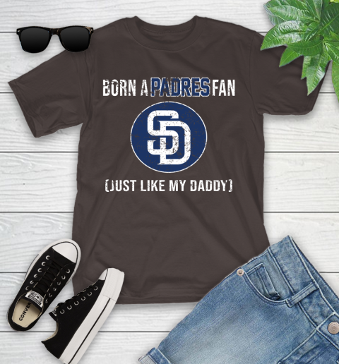 MLB Baseball San Diego Padres Loyal Fan Just Like My Daddy Shirt Youth T-Shirt 6