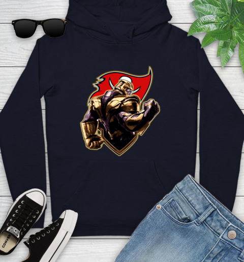 NFL Thanos Avengers Endgame Football Sports Tampa Bay Buccaneers Youth Hoodie 4