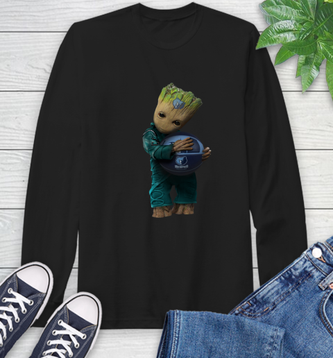 NBA Groot Guardians Of The Galaxy Basketball Sports Memphis Grizzlies Long Sleeve T-Shirt 2