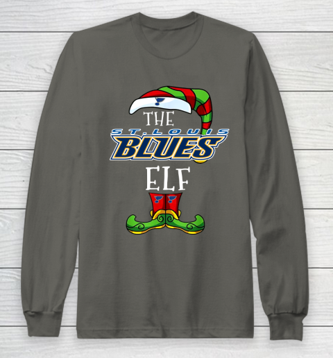 St.Louis Blues Christmas ELF Funny NHL Long Sleeve T-Shirt 5