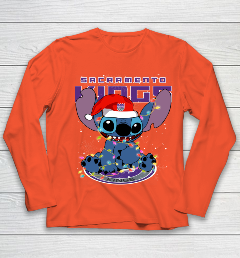 Sacramento Kings NBA noel stitch Basketball Christmas Youth Long Sleeve 2
