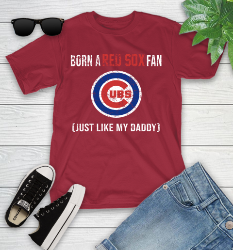 MLB Baseball Chicago Cubs Loyal Fan Just Like My Daddy Shirt Youth T-Shirt 12