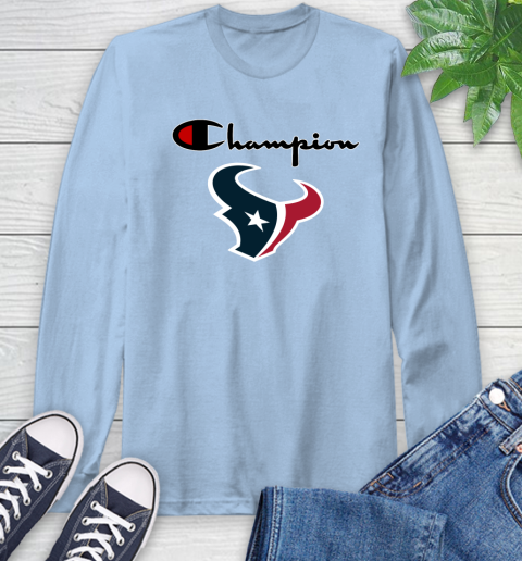 NFL Football Houston Texans Champion Shirt Long Sleeve T-Shirt 6