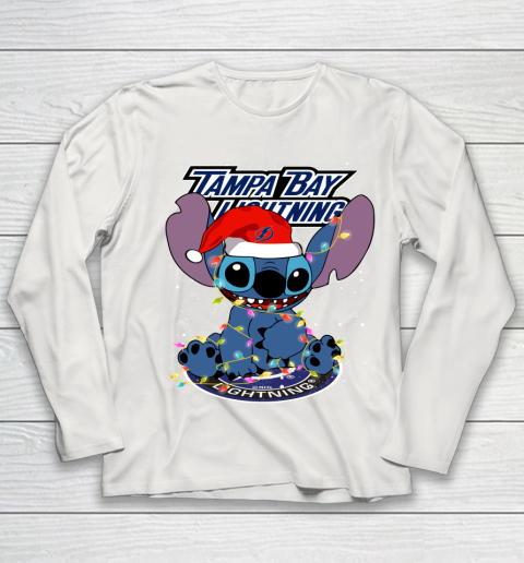 Tampa Bay Lightning NHL Hockey noel stitch Christmas Youth Long Sleeve 8