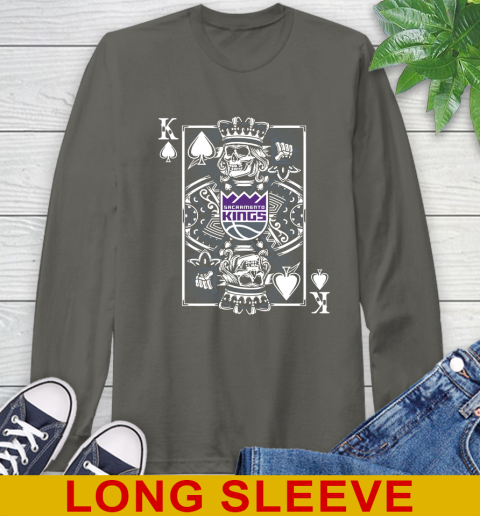 Sacramento Kings NBA Basketball The King Of Spades Death Cards Shirt Long Sleeve T-Shirt 10
