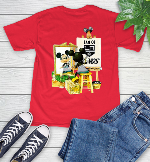 NHL Hockey Los Angeles Kings Mickey Drawing Shirt 12