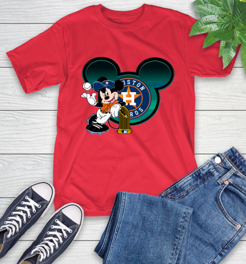 MLB Houston Astros The Commissioner's Trophy Mickey Mouse Disney T-Shirt 10