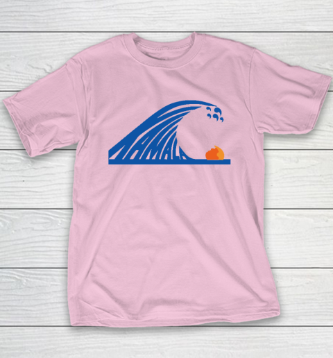 Blue Wave For Kamala Harris Trump Funny Youth T-Shirt 6