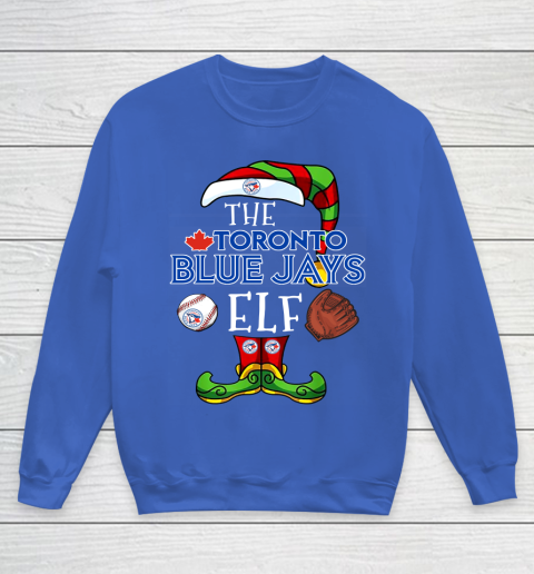 Toronto Blue Jays Christmas ELF Funny MLB Youth Sweatshirt 6