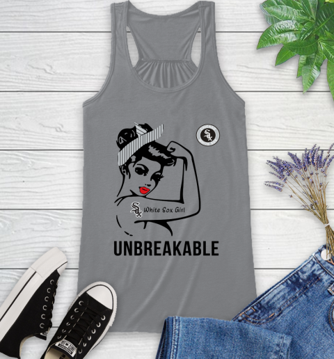 MLB Chicago White Sox Girl Unbreakable Baseball Sports Racerback Tank 3