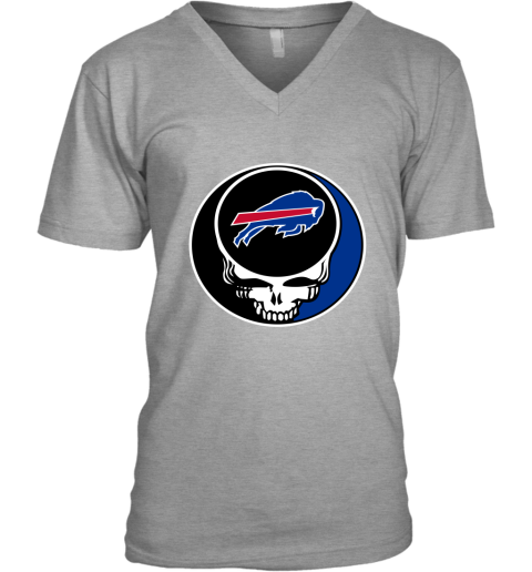NFL Buffalo Bills Grateful Dead Rock Band Football Sports lMRVAvOqJkC v neck unisex 8 95 151514 front sport grey