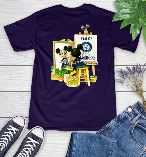 MLB Baseball Seattle Mariners Mickey Drawing Shirt 74