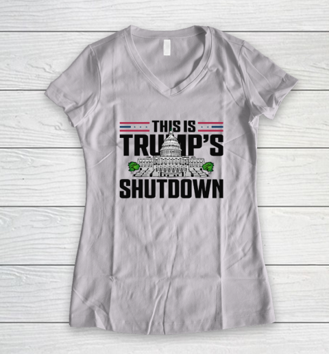 This Is Trump's Shutdown Women's V-Neck T-Shirt