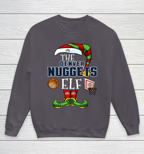 Denver Nuggets Christmas ELF Funny NBA Youth Sweatshirt 5