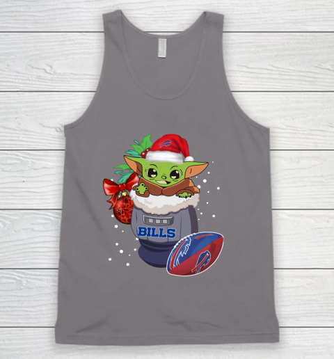 Buffalo Bills Christmas Baby Yoda Star Wars Funny Happy NFL Tank Top 7