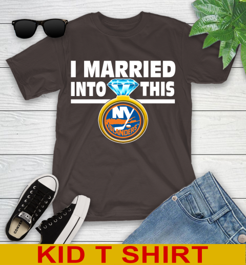 New York Islanders NHL Hockey I Married Into This My Team Sports Youth T-Shirt 6