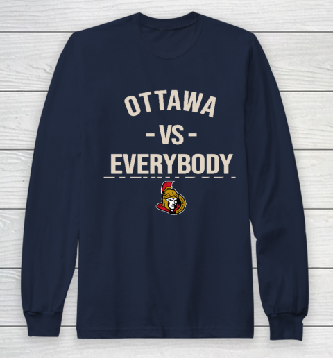 Ottawa Senators Vs Everybody Long Sleeve T-Shirt 2